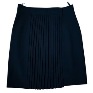 Luisa Spagnoli Black A-Line Pleated Skirt